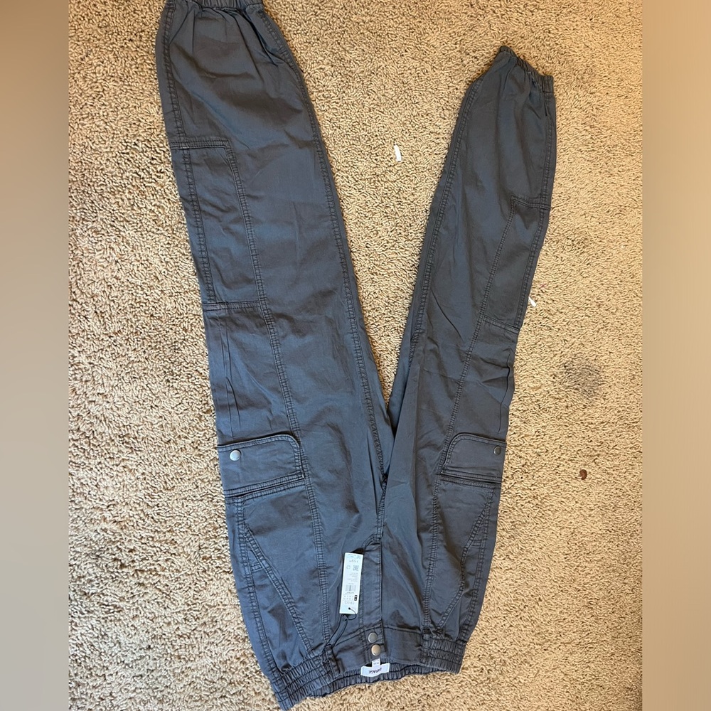 Dark grey cargo pants from garage
